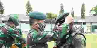 673 Prajurit Yonif 754 Kostrad Resmi Menyandang Baret