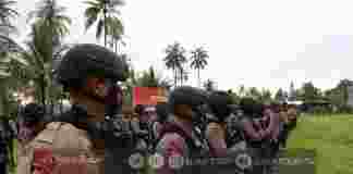 Apel Gabungan persiapan pengamanan Pilkada Pangandaran diikuti ratusan personel TNI-Polri