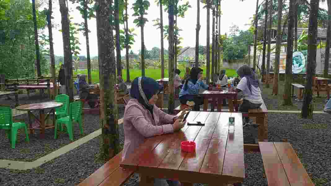 Kafe Sawah Jati Ciamis, Tempat Piknik Asik dan Ngehits