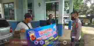 Satlantas Polres Ciamis Bagikan Puluhan Masker Setiap Hari
