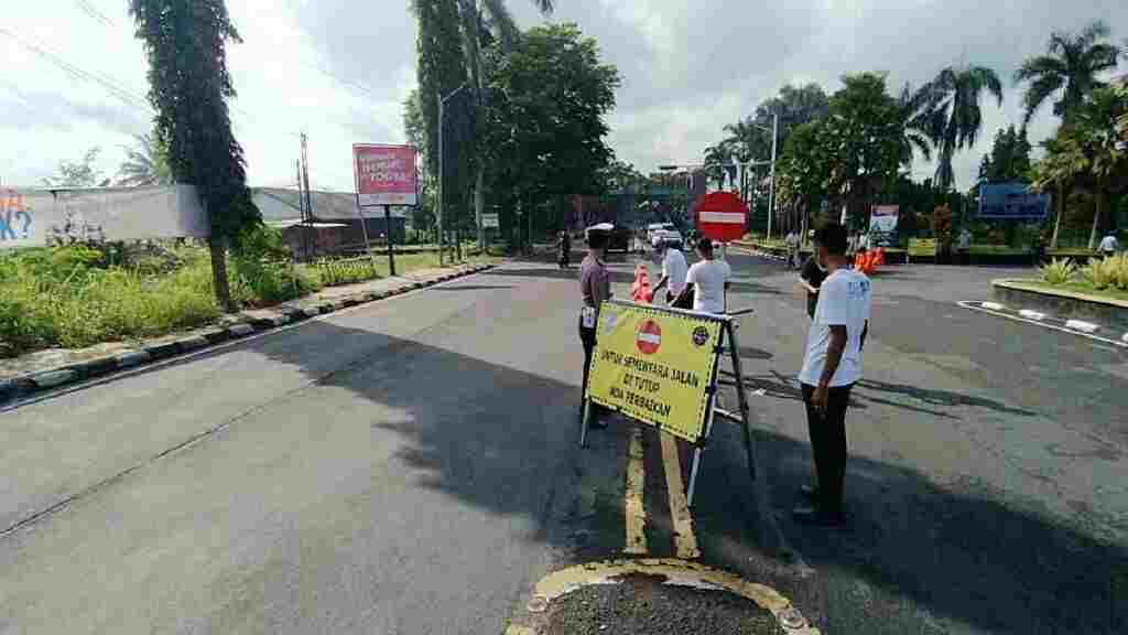  Jalan  Lingkar Selatan Ciamis Ditutup Sementara Ini  