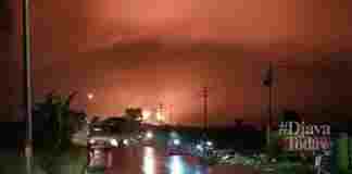 Kilang Pertamina Balongan Terbakar