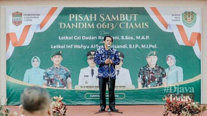 Pisah sambut dandim ciamis