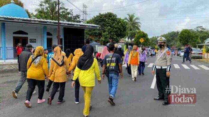 Pengamanan jalur jalan sehat