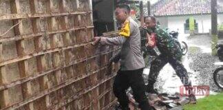 Atap rumah warga Purwadadi