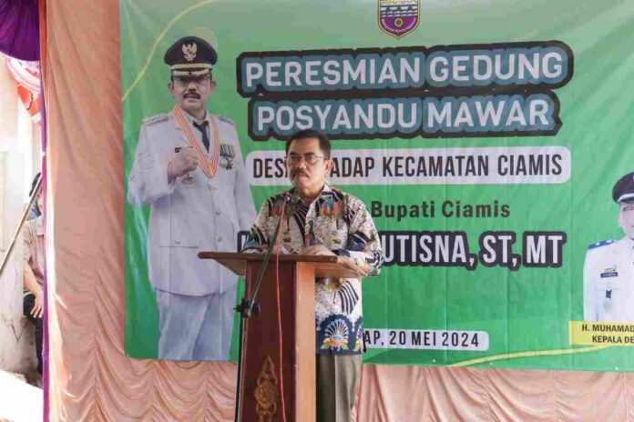 ),- Pj Bupati Ciamis Engkus Sutisna mengajak masyarakat gotong royong menangani stunting. Hal itu Engkus sampaikan