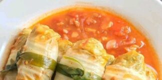 Resep Sawi Gulung Daging Ayam