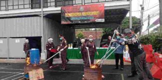 Kejari Ciamis Musnahkan