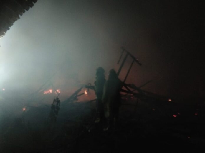 Kandang ayam terbakar Ciamis