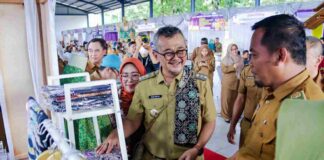 acara puncak Bulan Bhakti Gotong Royong Masyarakat (BBGRM) Tahun 2024 di Aula Sumber Jaya Cipangalun, Desa Jalatrang, Kecamatan Cipaku.
