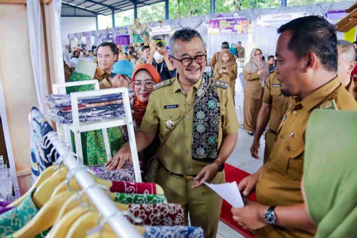 acara puncak Bulan Bhakti Gotong Royong Masyarakat (BBGRM) Tahun 2024 di Aula Sumber Jaya Cipangalun, Desa Jalatrang, Kecamatan Cipaku.