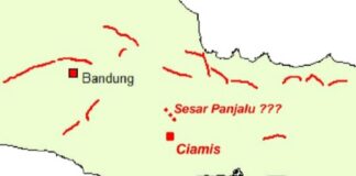 Peringatan ini muncul setelah hasil penelitian Tim Geologi menemukan adanya sesar aktif di wilayah Kecamatan Panjalu.