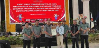 Komisi Pemilihan Umum (KPU) Kabupaten Ciamis resmi menyelesaikan rapat pleno rekapitulasi suara Pilkada serentak 2024