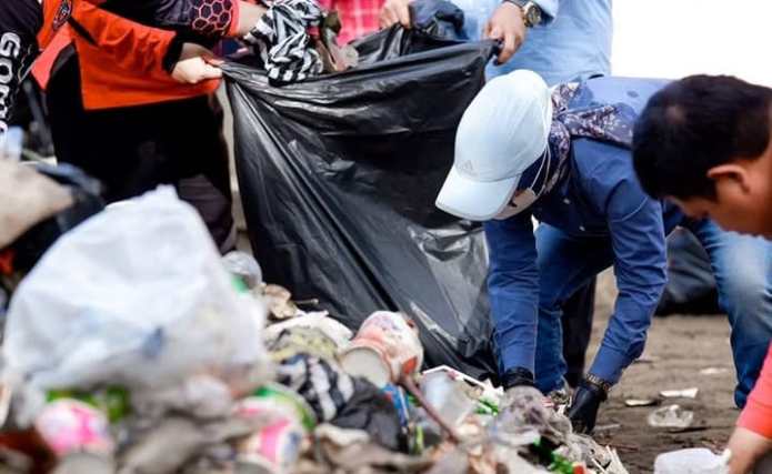 Sampah di Pangandaran