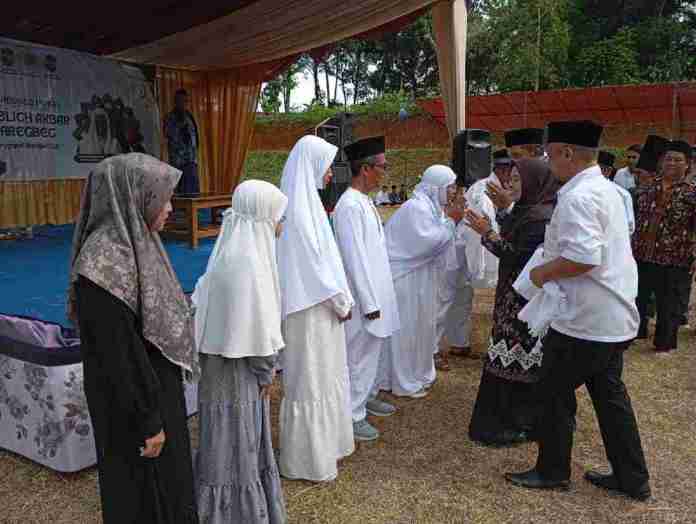 Momen Halalbihalal, MUI Baregbeg Ciamis Lepas 46 Calon Jamaah Haji