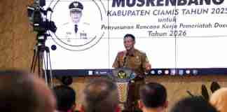 Bupati Ciamis Buka Musrenbang RKPD 2026, Soroti Pentingnya Perencanaan Realistis