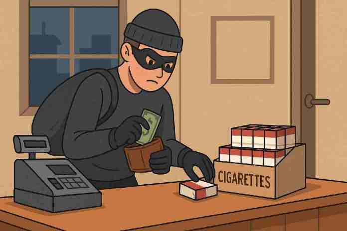 Terekam CCTV, Pemuda di Tasikmalaya Curi Rokok dan Uang di Toko Tetangga
