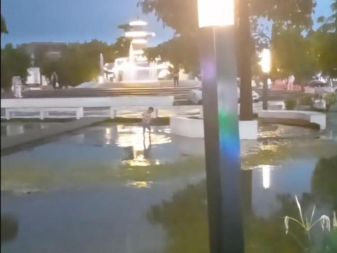 Alun-alun Ciamis Tergenang Usai Hujan Deras, DPRKPLH Beri Penjelasan