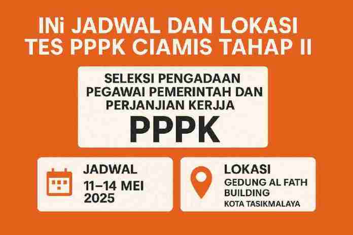 Ini Jadwal dan Lokasi Tes Seleksi PPPK Ciamis Tahap II