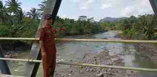 Tanggul Sungai Cijolang Jebol, Jembatan Penghubung Ciamis-Kuningan Terancam Putus