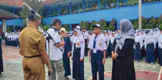 Hari Pertama Sekolah di SMPN 1 Ciamis, Orang Tua Ikut Dampingi Anak hingga MPLS