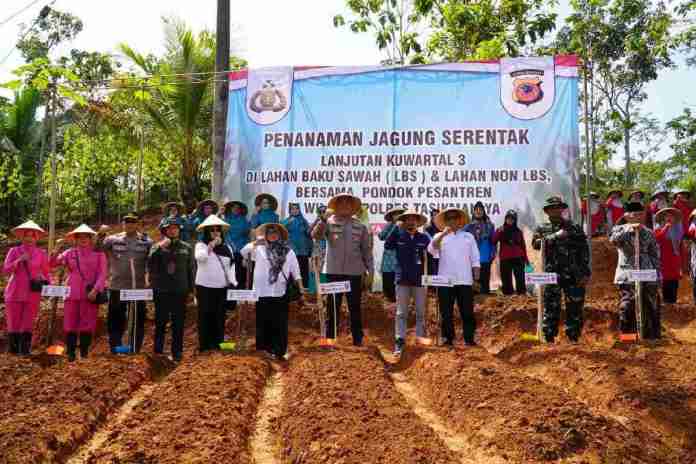 Polres Tasikmalaya Tanam 206 Hektare Jagung Dukung Swasembada Pangan 2025