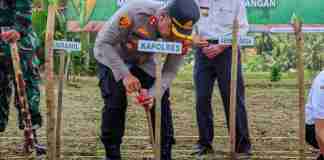 Melalui kegiatan Penanaman Jagung Serentak Kuartal IV yang dikombinasikan dengan penyaluran Beras SPHP (Stabilisasi Pasokan dan Harga Pangan), jajaran Polres Ciamis