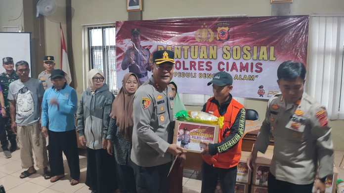 bantuan bencana polres ciamis